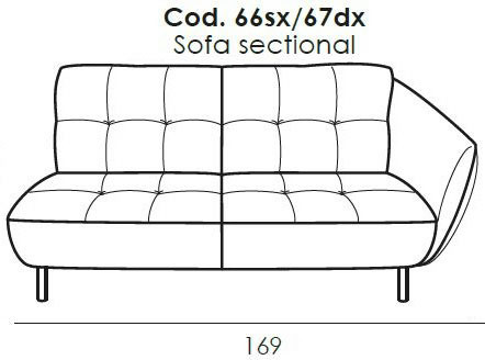 Seville Sofa 1 Arm (RHF) by Italia Living Seville Sofa 1 Arm (RHF) by Italia Living