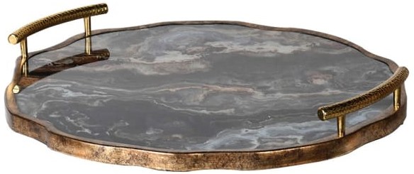 Marble Effect Flat Tray Marble Effect Flat Tray