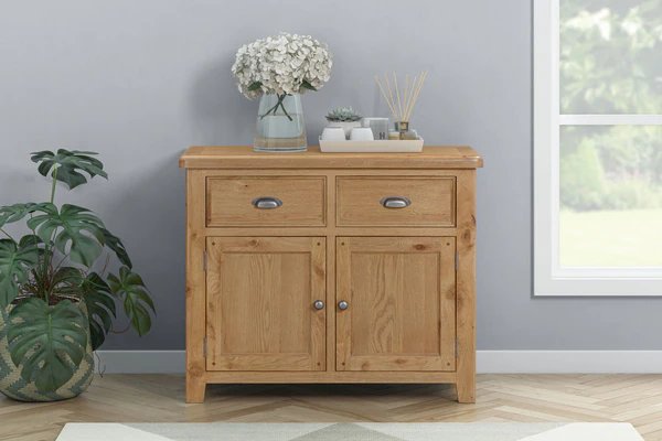 Queensbury Oak 2 Door Sideboard Queensbury Oak 2 Door Sideboard