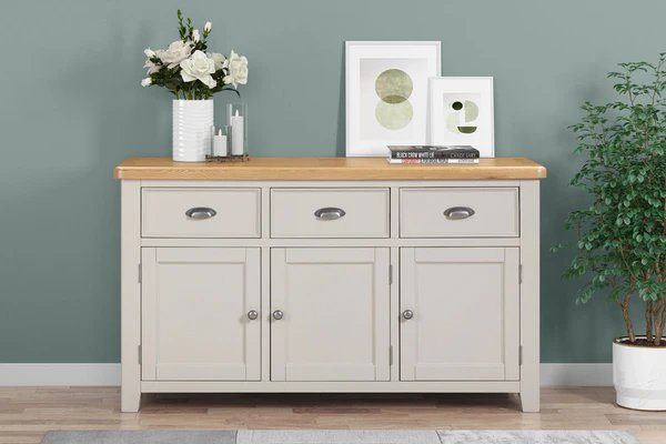 Queensbury Painted 3 Door Sideboard Queensbury Painted 3 Door Sideboard