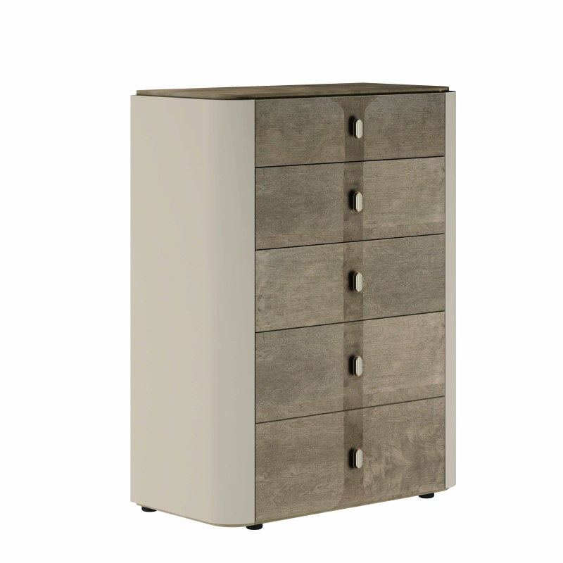 Hebe Tall Chest of 5 Drawers by ALF Italia Hebe Tall Chest of 5 Drawers by ALF Italia