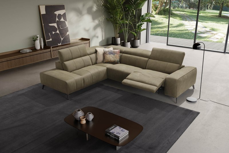 Tuniz 235 x 308cm Corner Terminal (with 1 Electric Recliner) by Marinelli Home Tuniz 235 x 308cm Corner Terminal (with 1 Electric Recliner) by Marinelli Home