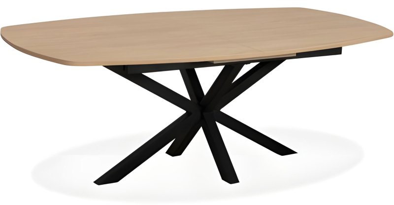Chesterfield 160-210 x 100cm Extending Dining Table (Danish Oval Version) by MaxFurn Chesterfield 160-210 x 100cm Extending Dining Table (Danish Oval Version) by MaxFurn