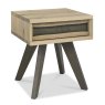 Cadell Aged Oak Lamp Table with Drawer