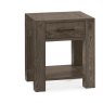 Turin Dark Oak Lamp Table With Drawer by Bentley Designs