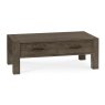 Turin Dark Oak Coffee Table with Drawers by Bentley Designs