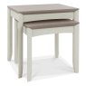 Bergen Grey Washed Oak & Soft Grey Nest of Lamp Tables by Bentley Designs