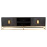 Blackbone 220cm TV Sideboard (Gold Collection) by Richmond Interiors