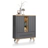 Jardin Highboard with LED Lighting (Anthracite) by Habufa