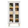 Jardin Glass Cabinet with LED (White) by Habufa