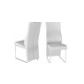 Remo White Faux Leather Dining Chairs (Set of 2)