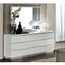 Onda White 6 Drawer Wide Chest by Camel Group
