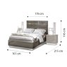 Platinum Kingsize Bedframe by Camel Group