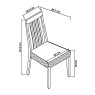 Bergen Grey Washed Slat Back Chair - Titanium Fabric (Sold in Pairs)