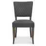 Logan Fumed Oak Upholstered Chairs (Dark Grey Fabric)