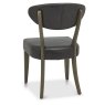 Ellipse Fumed Oak Upholstered Chairs (Old West Vintage Fabric)