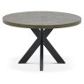 Ellipse Fumed Oak 125cm Round Dining Table