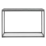 Renzo Zinc & Dark Grey Console Table by Bentley Designs