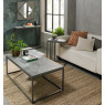 Renzo Zinc & Dark Grey Console Table by Bentley Designs