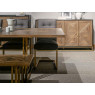 Athens Fumed Oak 6-8 Seater Extending Dining Table by Bentley Designs