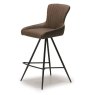 Maria Counter Stool (Brown Faux Leather) by Kesterport