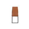 Pair of Vista Dining Chairs (Tan Faux Leather)