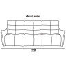 Nuvola Maxi 221cm Sofa (No Recliners) by Italia Living