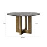 Collada 130cm Round Dining Table by Richmond Interiors Collada 130cm Round Dining Table by Richmond Interiors