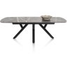 Minato 180-240 x 100cm Extending Oval Dining Table (Light Grey Finish) by Habufa Minato 180-240 x 100cm Extending Oval Dining Table (Light Grey Finish) by Habufa