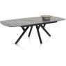 Minato 180-240 x 100cm Extending Oval Dining Table (Light Grey Finish) by Habufa Minato 180-240 x 100cm Extending Oval Dining Table (Light Grey Finish) by Habufa