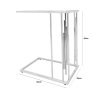 Cohen Silver Chrome Glass Top Sofa Table Cohen Silver Chrome Glass Top Sofa Table