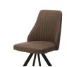 Austin Dining Chair (Brown Faux Leather) by Kesterport