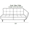 Seville Large Sofa 1 Arm (RHF) by Italia Living Seville Large Sofa 1 Arm (RHF) by Italia Living