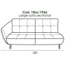 Seville Large Sofa 1 Arm (LHF) by Italia Living Seville Large Sofa 1 Arm (LHF) by Italia Living