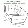 Seville Corner & Armchair Section (RHF) by Italia Living Seville Corner & Armchair Section (RHF) by Italia Living