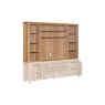 Queensbury Oak Media Bookcase Top for XL TV Unit Queensbury Oak Media Bookcase Top for XL TV Unit